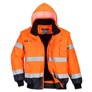 Áo khoác Bomber bảo hộ phản quảng 3 trong 1 Hi-Vis